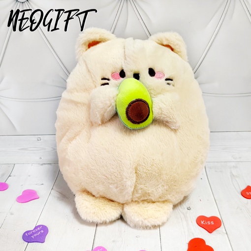 Мягкая игрушка "Кот с авокадо"