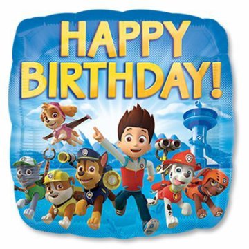 Фольгированный шар "Happy Birthday" Щенячий Патруль