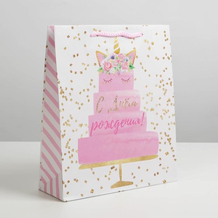 Пакет ламинированный Happy Birthday,