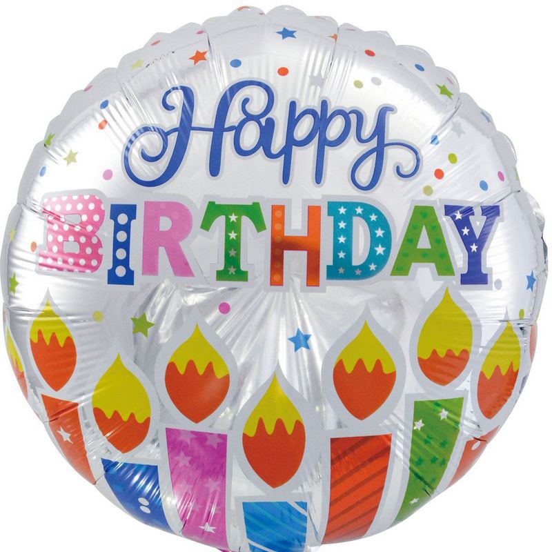 Фольгированный шар "Happy Birthday" 3