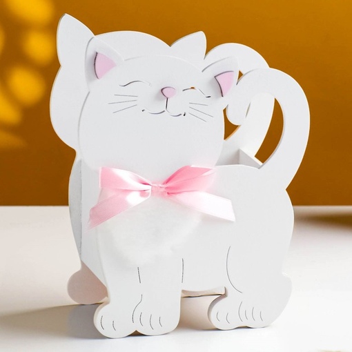 Карандашница "Котик"14,5х7х18,5 см